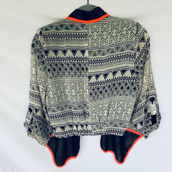 Charlotte Russe Sheer pattern layering top - Picture 2 of 5